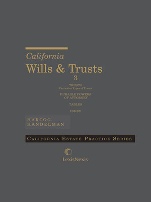 cover image of California Wills and Trusts